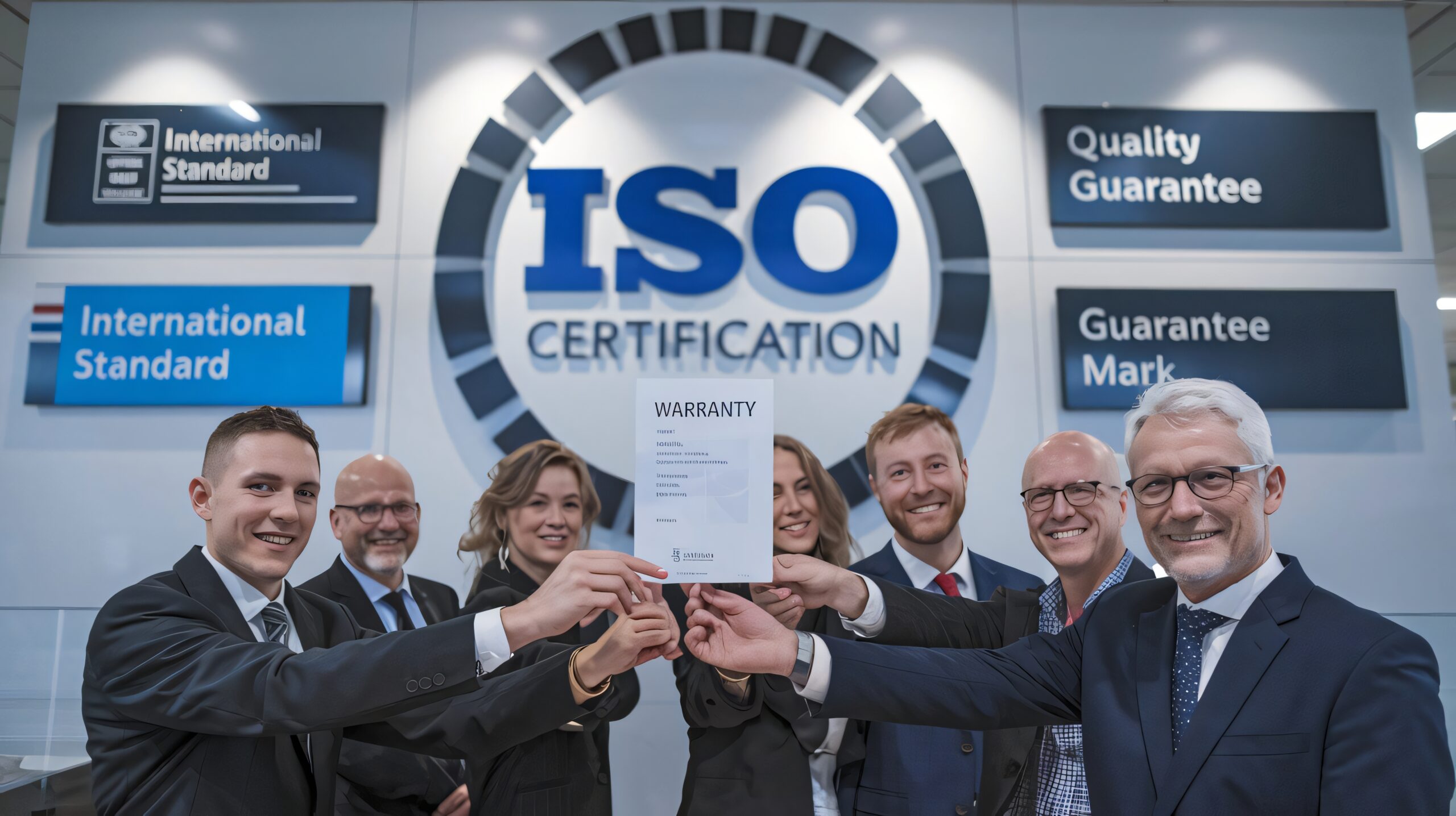 Formateur Nord Synergie certifié Qualiopi spécialisé en normes ISO animant un atelier pratique de conduite d'audit interne avec un groupe de responsables qualité en Hauts-de-France